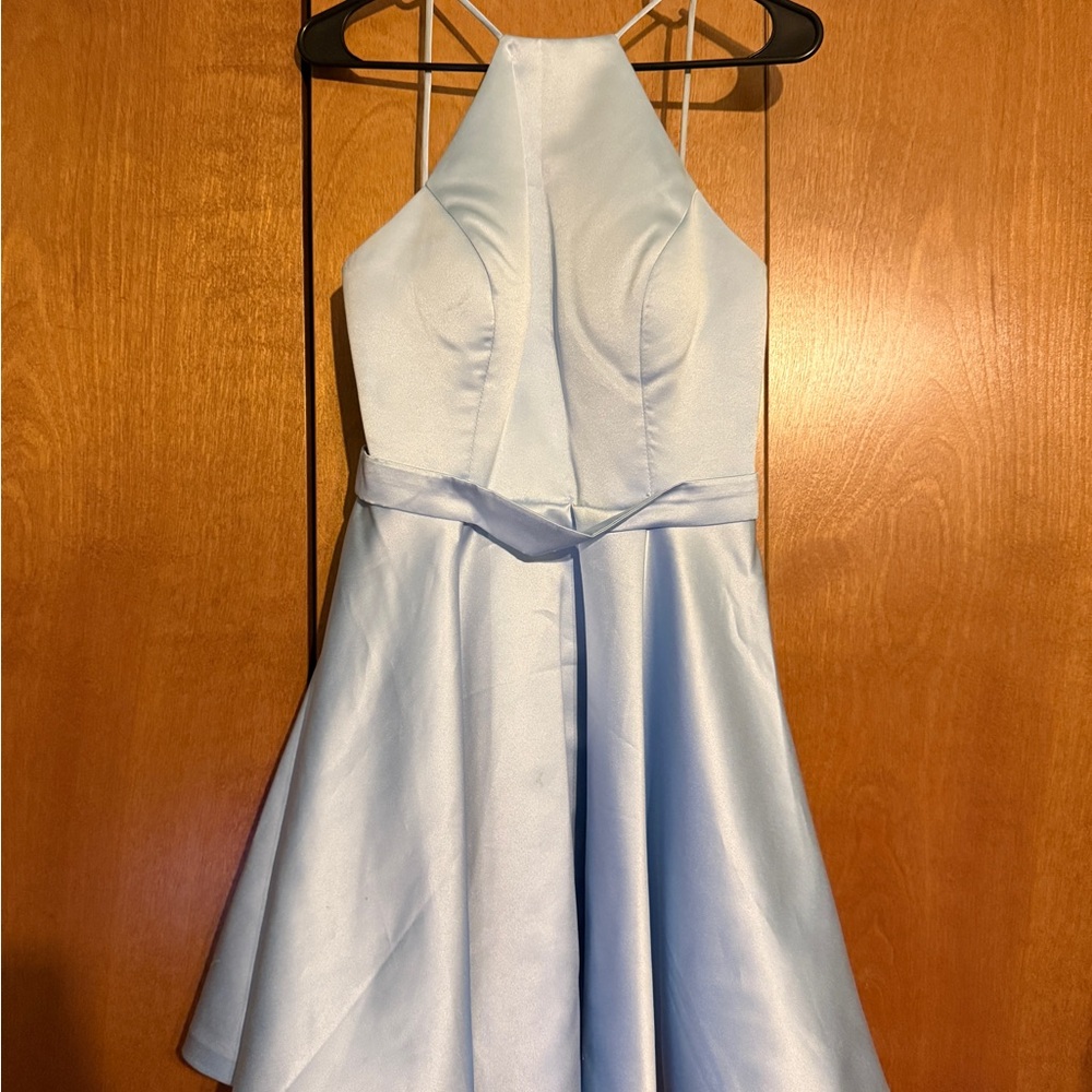 JJs House Light Blue Homecoming Dress